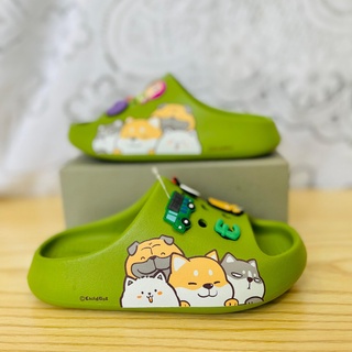 [Có sẵn] [Ảnh thật] 🌸 Dép bánh mì bé gái bé trai tặng kèm 8 sticker siêu yêu, mềm, chống trơn trượt cho bé từ 2-7 tuổi