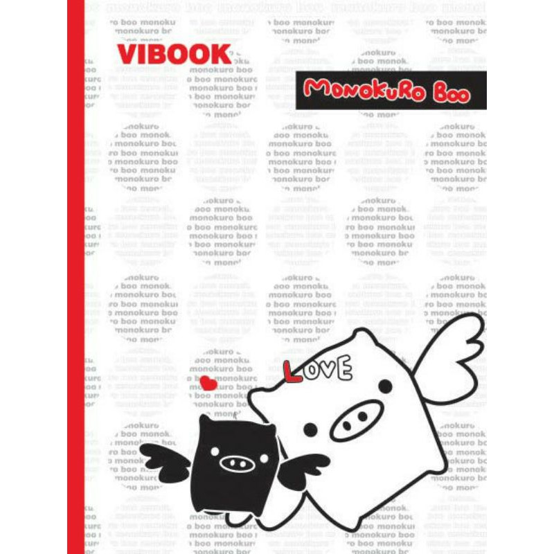 Lốc 10 quyển tập học sinh Vibook heo Monokuro Boo 96 trang Vĩnh Tiến ( T104_R )
