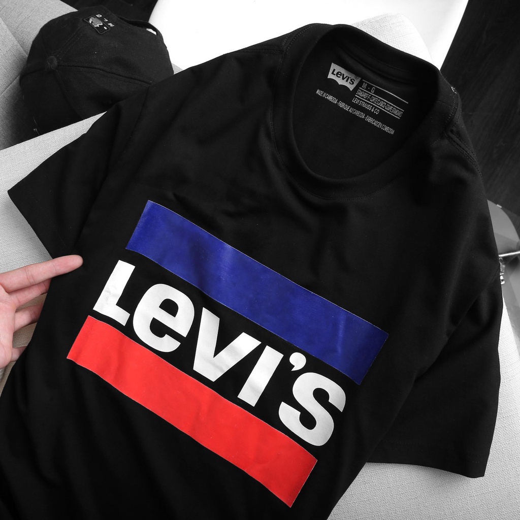 Áo thun cổ tròn Levi's Chính Hãng - áo phông unisex from rộng - Giá Rẻ - Hàng Chính Phẩm Xuất Dư Chất Lượng 100% Cotton