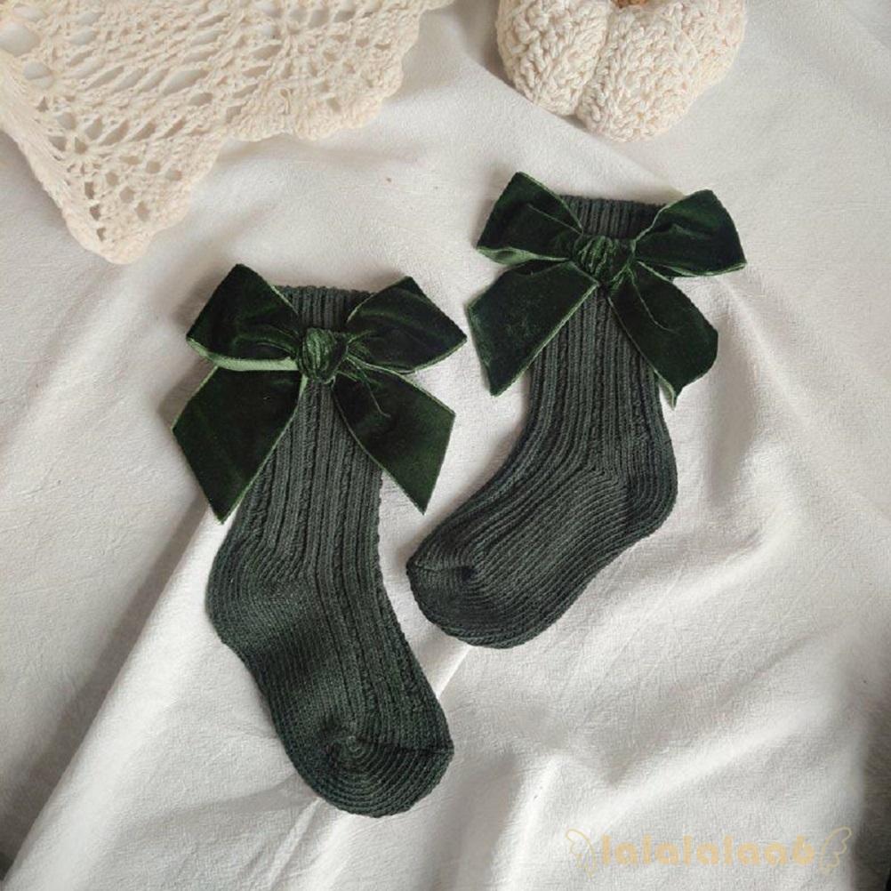 Vớ cotton màu trơn mềm mại đáng yêu dành cho bé gái