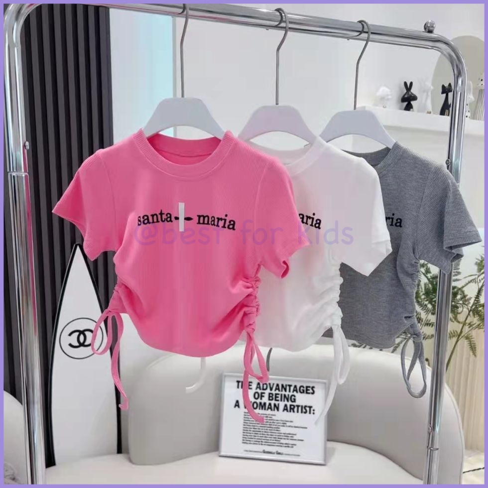 Áo Thun Phong Cách Hàn Quốc Thời Trang Mùa Hè Cho Bé Gái