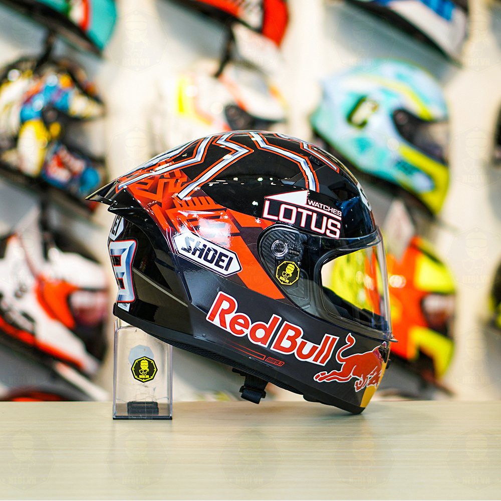 Tem Shoei M93 V2 Redbull Cho Mũ Fullface, Mũ Yohe 978, Mũ ROC01