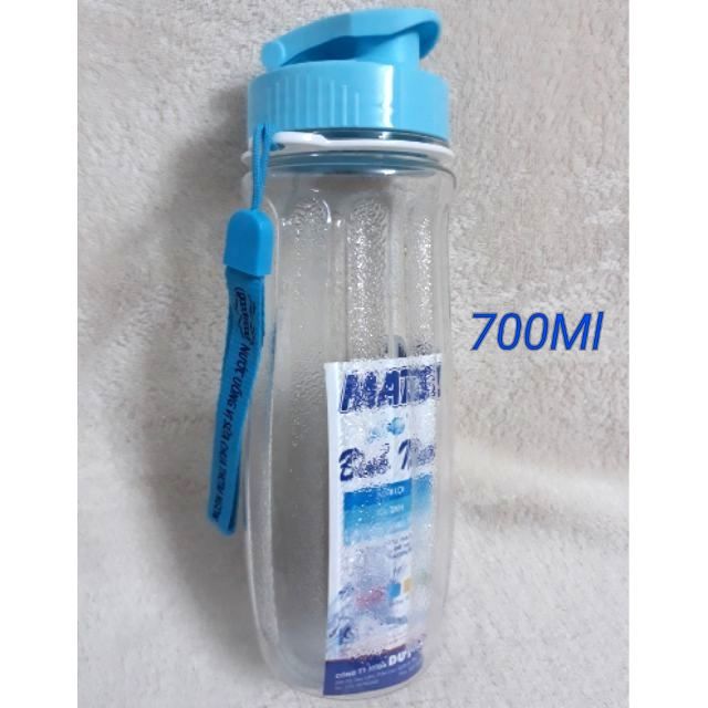 Bình Nước Nhựa Matsu Duy Tân Có Quai Nắp Bật 500Ml / 700Ml - bình uống đựng nước nhựa PP tiện lợi