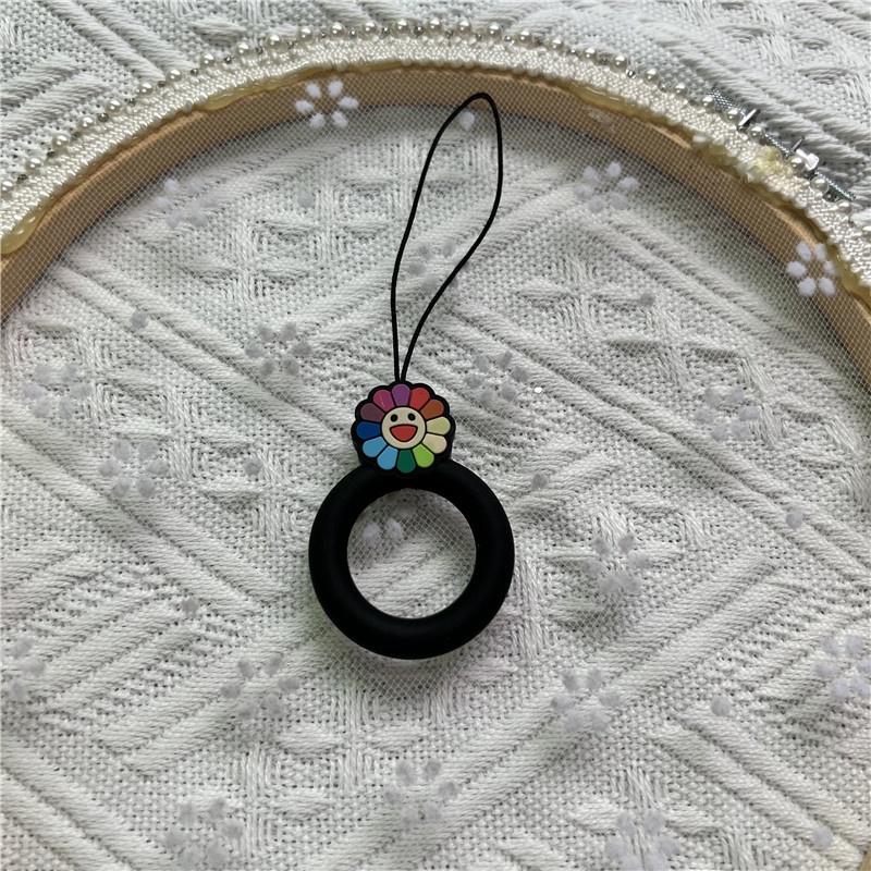 Dây Đeo Điện Thoại Bằng Silicon Họa Tiết Hoạt Hình Dễ Thương