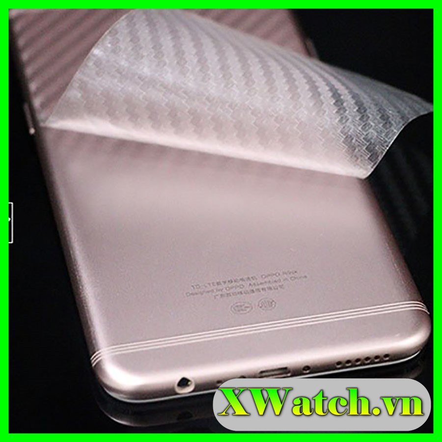 Dán Carbon mặt lưng cho Samsung Galaxy S21 FE A03 A22 A32 4G A72 A52 A10 A20 A30 A40 A50 M10 Note 8/ M30/ Note 9