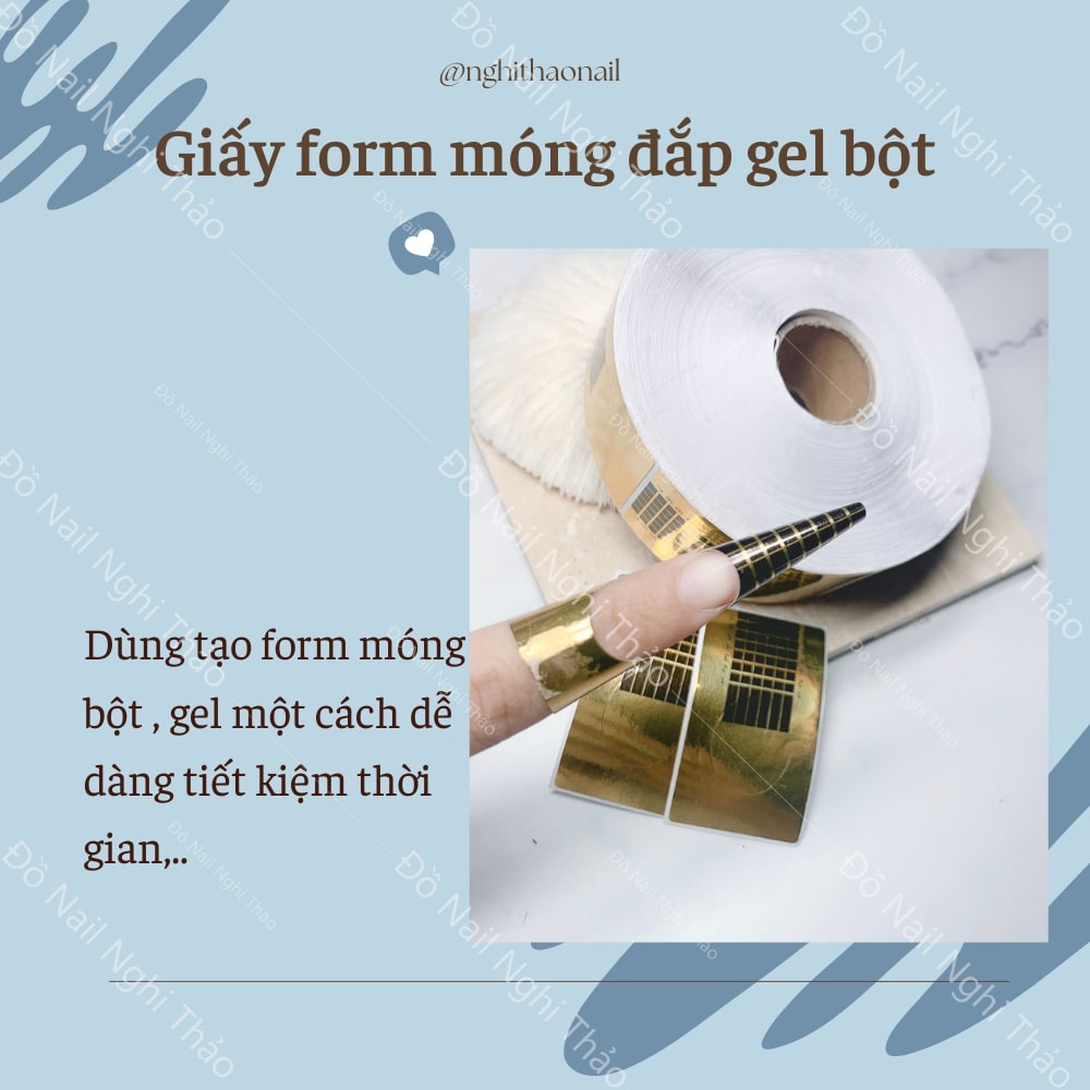 Giấy nối móng , giấy đắp gel móng