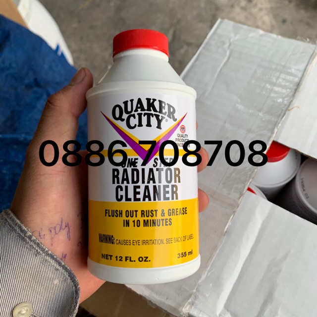 Dung Dịch Súc Két Nước QUAKER CITY RADIATOR CLEANER USA 355ml