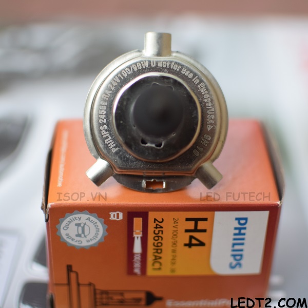 [LEDT2 ISOP] Đèn pha Halogen Philips Essential Power 24V 100/90W [Số lượng: 1 cái]