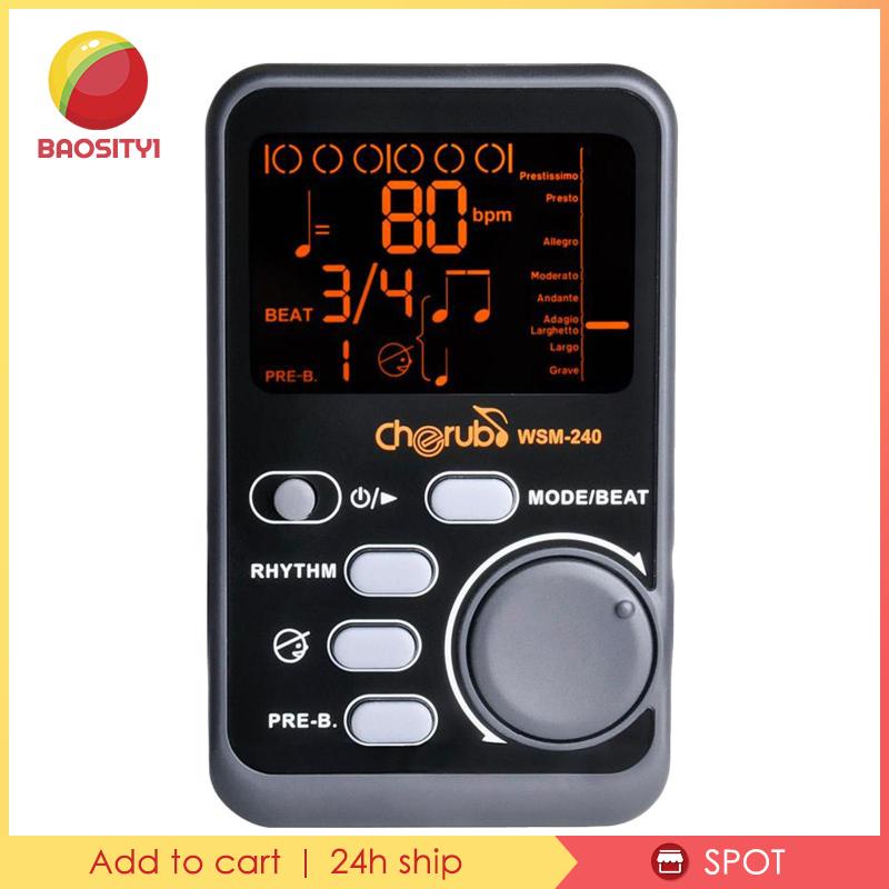 [Baosity1] Dụng Cụ Chỉnh Tông Nhịp Tim LCD Cho Piano Violin Guitar Bass Trống