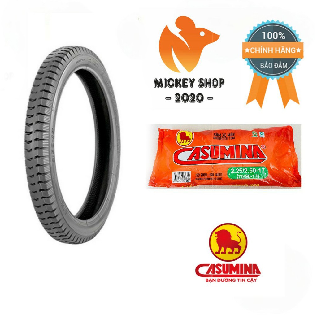 Vỏ Lốp Casumina Cho Xe Máy Trước 2.50 –17 Hay Sau 2.75 –17, Chuyên Dùng Chở Nặng, Địa Hình Xấu