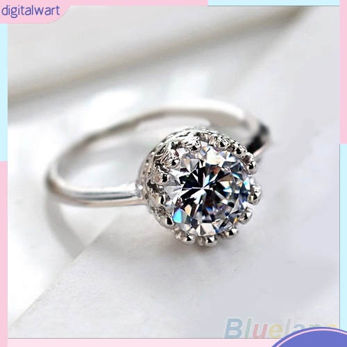 Nhẫn đính hôn cô dâu hình vương miện sang trọng