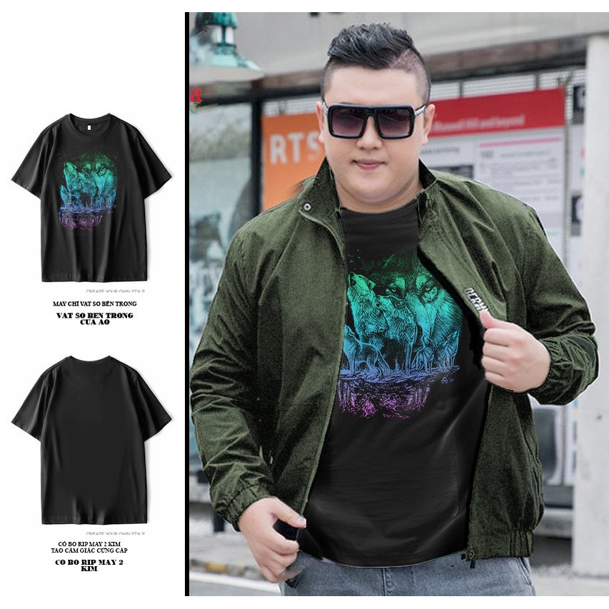 Áo thun cổ tròn bigsize