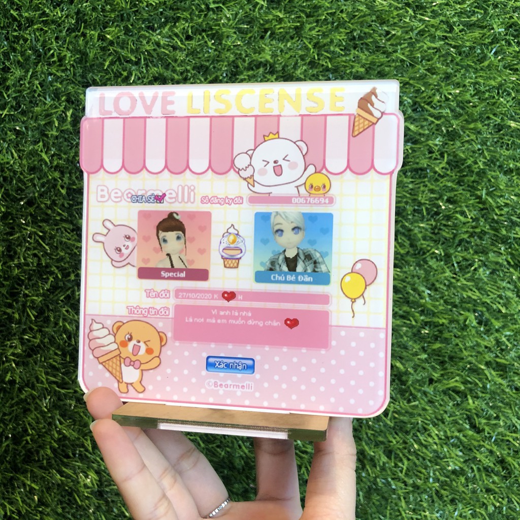 Stander đứng in ảnh theo yêu cầu - Kích thước 13x17cm