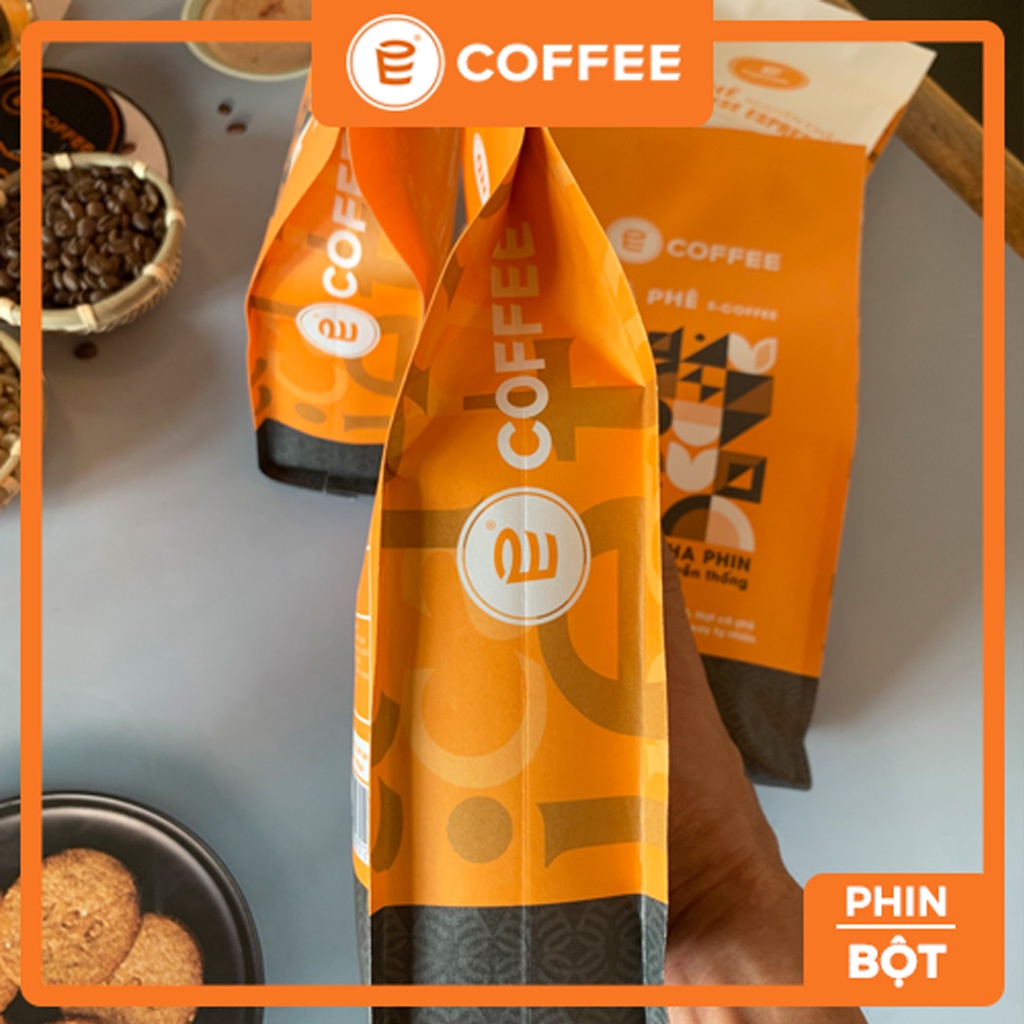 Cà phê cafe pha phin E COFFEE 500G, sản phẩm cafe nguyên chất pha phin truyền thống từ cafe Robusta và Arabica rang mộc | BigBuy360 - bigbuy360.vn