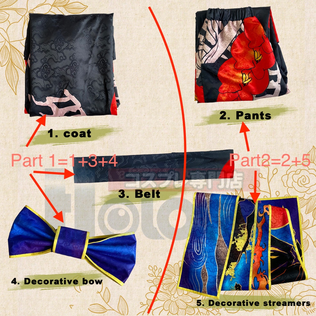 Holoun Tokyo Revengers Ran Haitani Cosplay Trang Phục Hóa Trang Halloween Nhân Vật Hoạt Hình Nhật Bản 19 Món