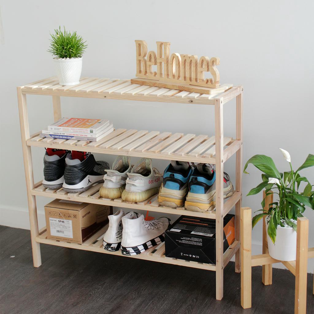 Kệ giày gỗ Behomes 4 tầng 80cm