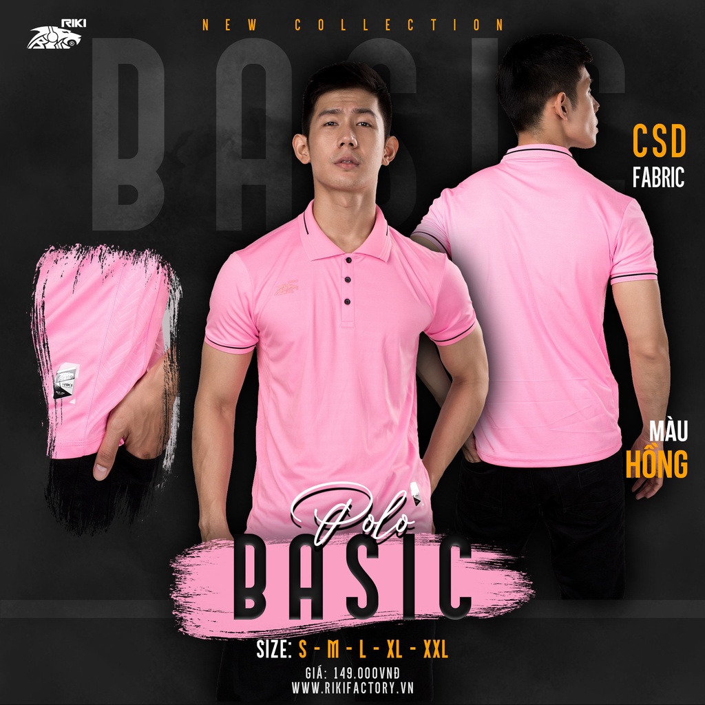 Áo Thun Thời Trang Nam Nữ - Áo Polo Chính Hãng Riki Basic - Mẫu Mới Nhất 2022