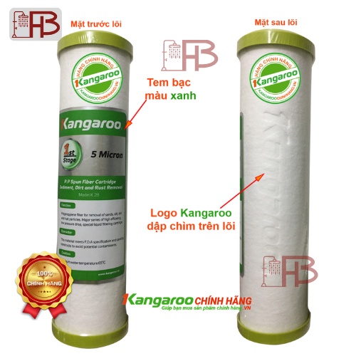 [TRỢ GIÁ] Bộ 3 lõi lọc Kangaroo 123 Lõi 1 lõi 2 lõi 3 chính hãng