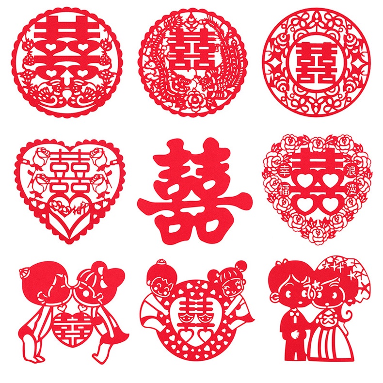 CHỮ HỶ NỈ ĐÓ TRANG TRÍ CƯỚI HỎI