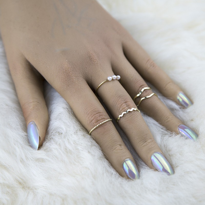 5 Nhẫn đeo khớp ngón tay phong cách Boho dành cho nữ