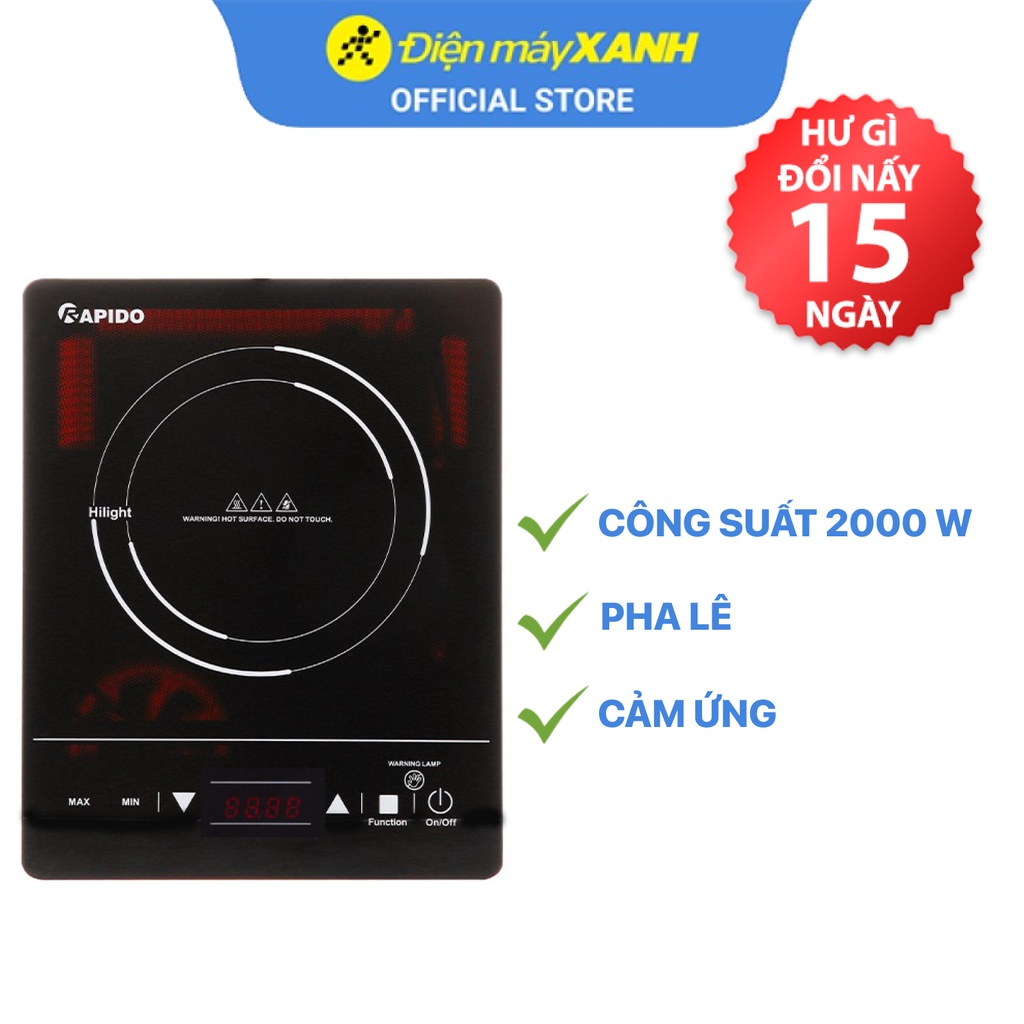 Bếp hồng ngoại Rapido RC2000ES