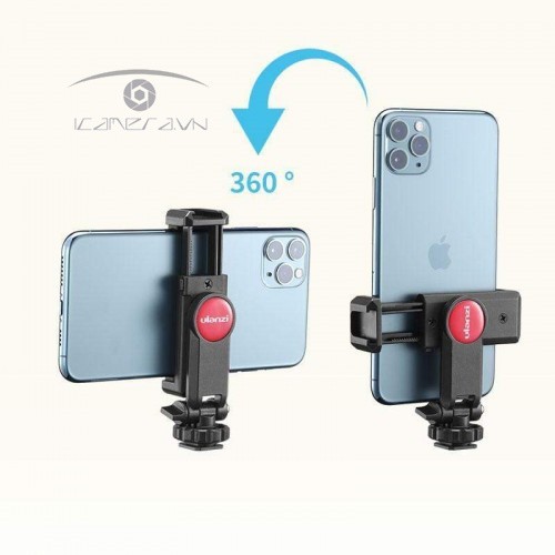 GÁ KẸP ĐIỆN THOẠI ULANZI ST-06 dùng kẹp smartphone lên tripod, chân máy quay