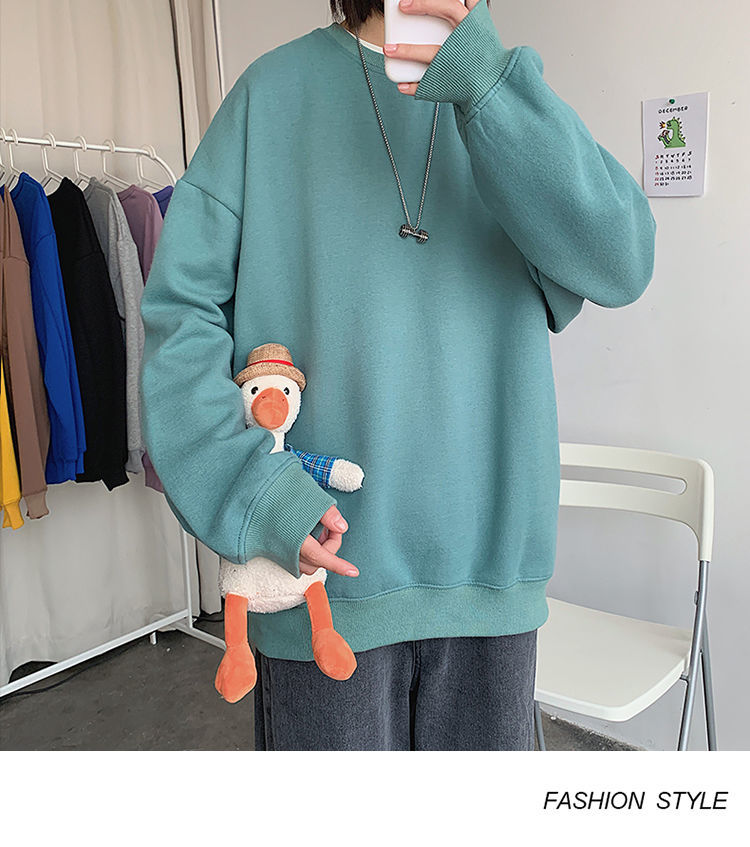 Áo Sweater cổ tròn dáng rộng thời trang năng động cho nam | BigBuy360 - bigbuy360.vn