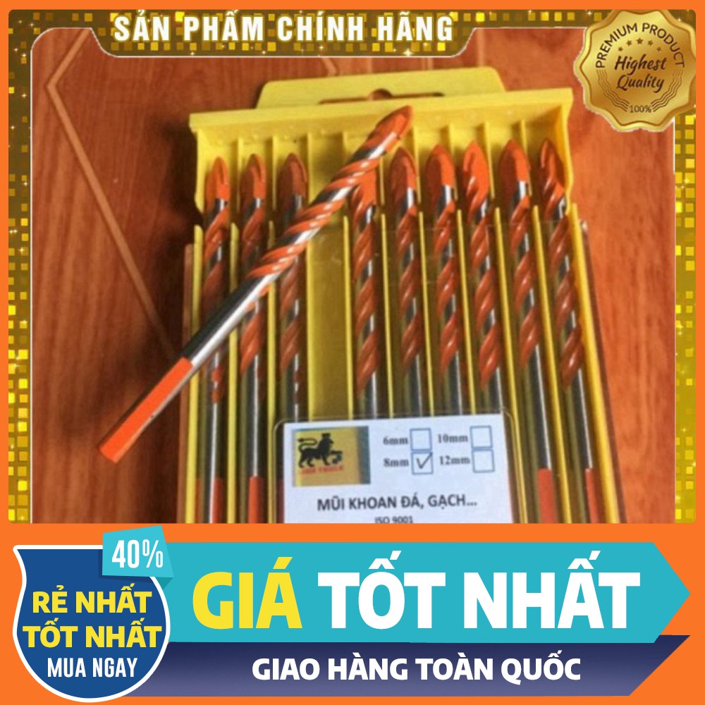 [ HÀNG CHÍNH HÃNG - GIÁ TỐT NHẤT ] Mũi khoan Đa năng chất lượng -khoan gạch men, mũi khoan đá