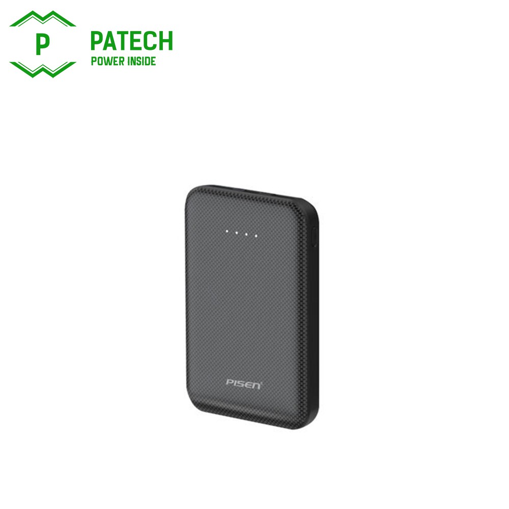 Sạc dự phòng Pisen Mini 5000mAh (Type-C, Dual USB 2A) - Hàng chính hãng