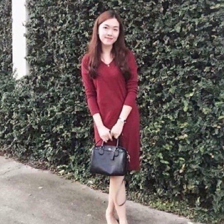 Váy suông rộng basic cổ tim xẻ cạnh dáng dài qua gối chất thun tăm | BigBuy360 - bigbuy360.vn