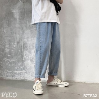 Quần jean baggy nam nữ Hàn Quốc cao cấp dáng rộng Trousers Loose R7TR32