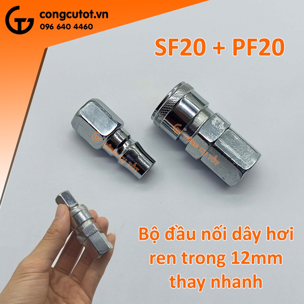 Bộ đầu nối dây hơi thay nhanh nhiều loại