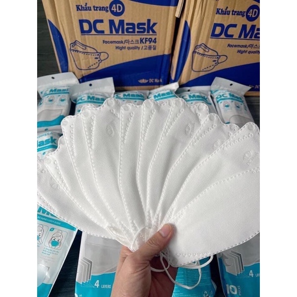 (giá sỉ) 1 thùng khẩu trang kháng khuẩn KF94  DC Mask 300 cái siêu dày dặn