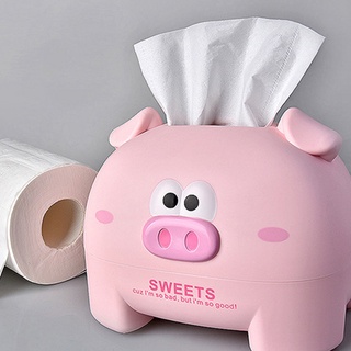 Set 2 hộp đựng khăn giấy hình heo con đáng yêu