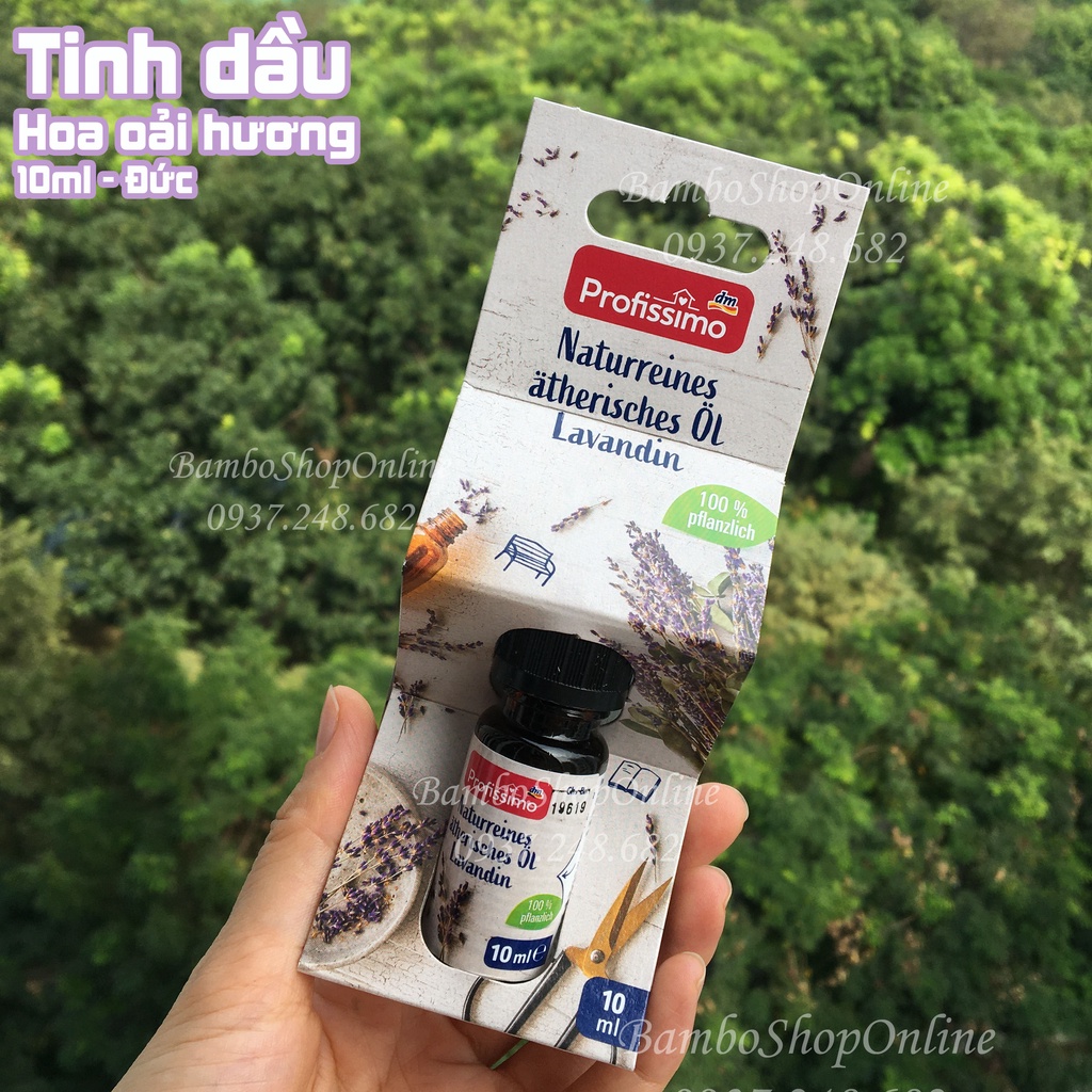 TINH DẦU SẢ CHANH, CAM BẠC HÀ, BƯỞI, OẢI HƯƠNG, QUẾ NGUYÊN CHẤT PROFISSIMO 10ML CỦA ĐỨC [Hàng nội địa Đức]