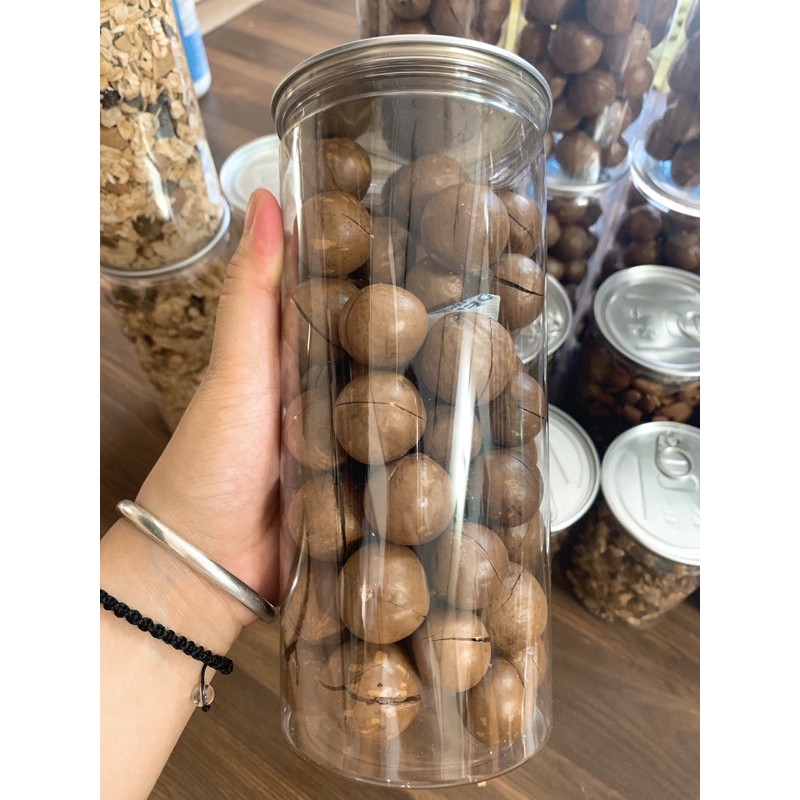 Hũ 500g hạt Macca nứt vỏ (tặng kèm dụng cụ tách)