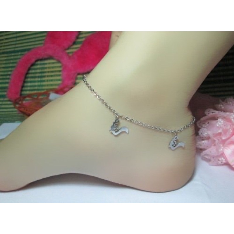 Lắc chân inox không đen giá rẻ nhiều hình xinh