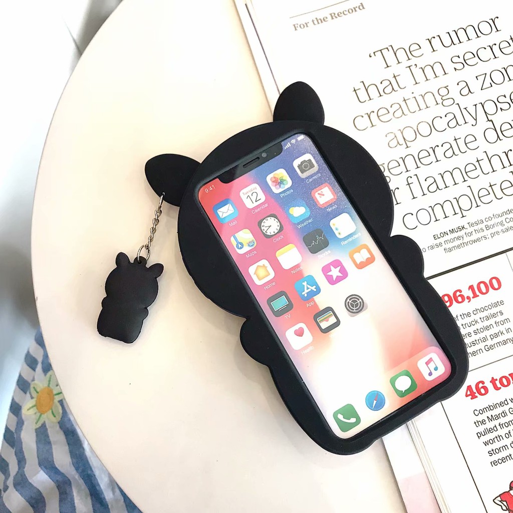 Ốp Điện Thoại Silicon Mềm Hình Heo / Mèo 3D Cho iPhone 6 6s + 7 8 Plus SE 2020 X Xs Max XR 11 Pro Max 12 Pro Max 13 Pro Max 14 Pro Max