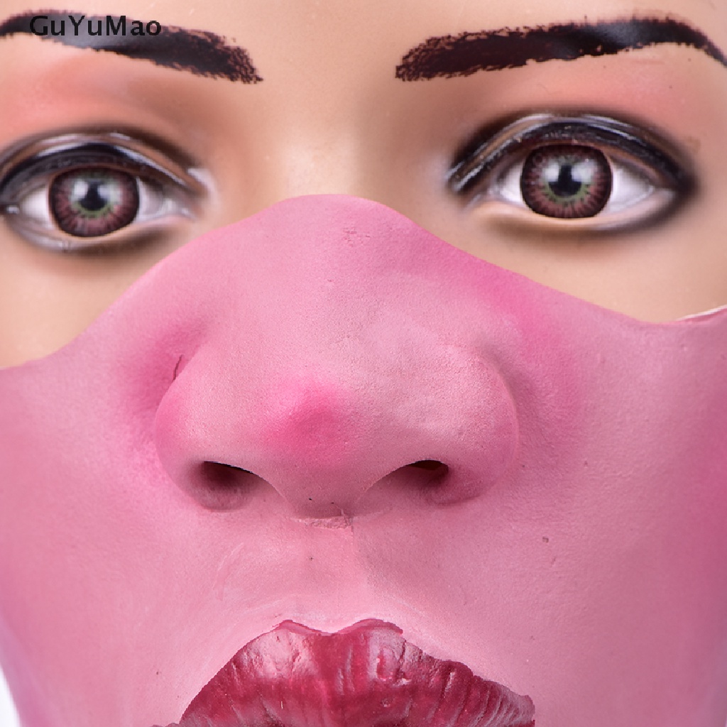 Mặt Nạ Nửa Mặt Hóa Trang Vui Nhộn Bằng Latex