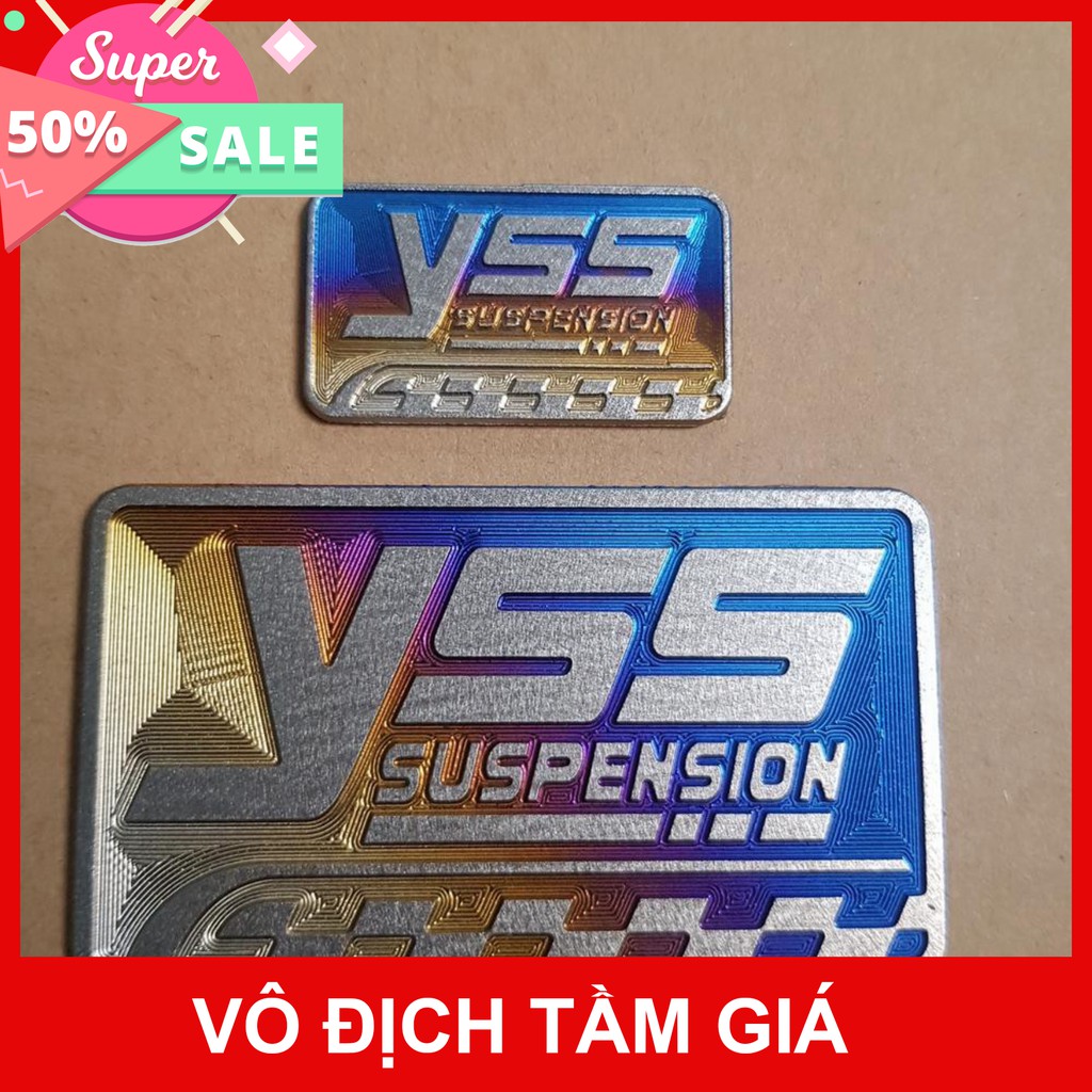 [GIÁ GỐC]  TEM DÁN TRANG TRÍ XE MÁY HÌNH YSS SUSPENSION SIZE LỚN VÀ NHỎ TITAN ĐỘC ĐÁO TRANG TRÍ XE MÁY