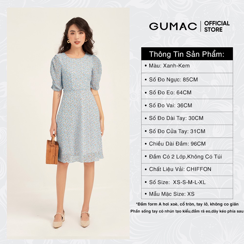 Đầm nữ ôm body GUMAC tay ngắn dễ thương, đủ màu đủ size DB1135 | BigBuy360 - bigbuy360.vn