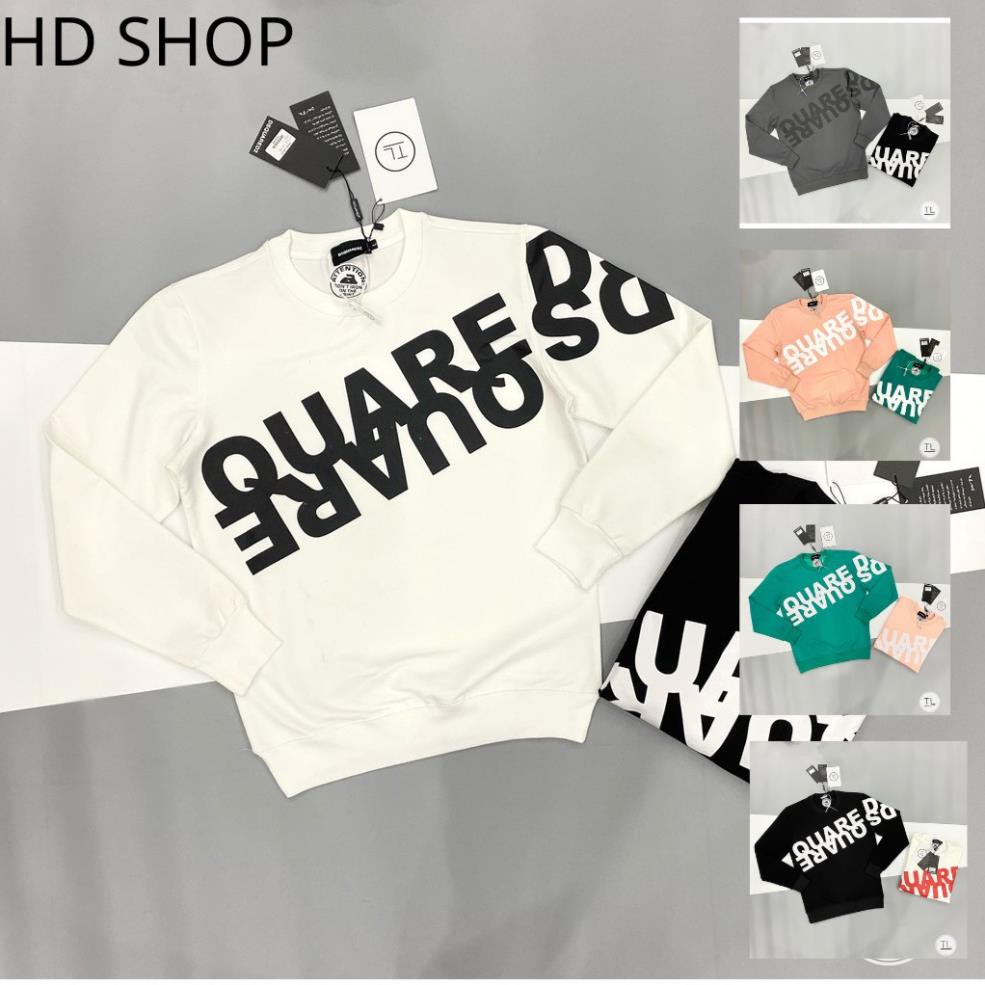 Áo Thun Dài Tay - Áo Thu Đông Dài Tay Nam Nữ Chữ DSQ 5 Màu Phong Cách Hàn Quốc - Dh5776 - DH Shop Quần Áo Thời Trang New