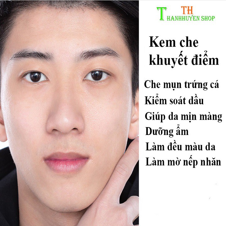 (Freeship - Hàng Chính Hãng) Lazycream Kem Che Khuyết Điểm Makeup Nâng Tone Da Cho Nam (Trung Quốc Nội Địa)