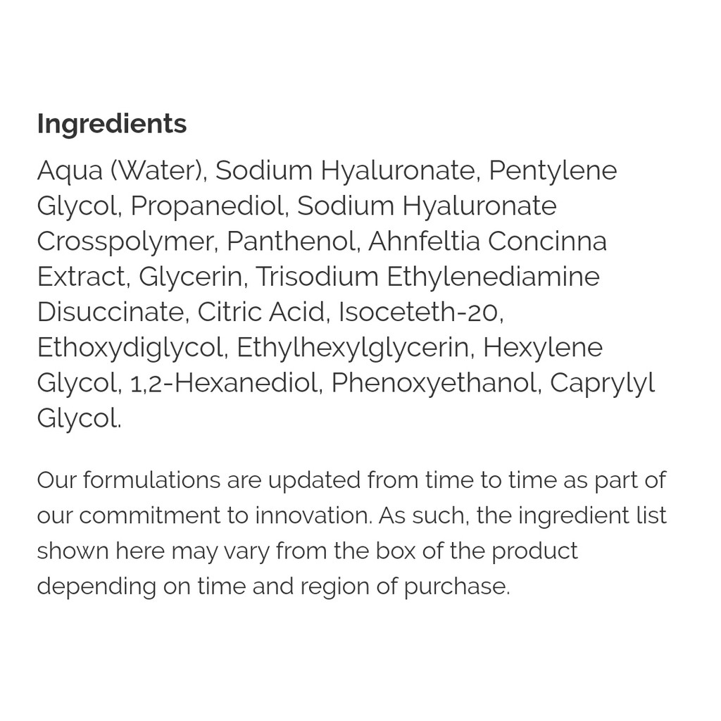 Tinh chất cấp ẩm, phục hồi da The Ordinary Hyaluronic Acid 2% + B5