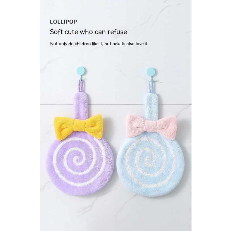 Khăn Lau Tay Cho Trẻ Em Dễ Thương Thấm Hút Nước Không Gây Bóng Nhờn Dày Dặn Khô Nhanh