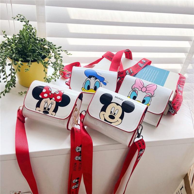 DISNEY Túi Đeo Chéo Mini Hình Chuột Mickey Minnie Dễ Thương Dùng Làm Quà Tặng Cho Bé Gái