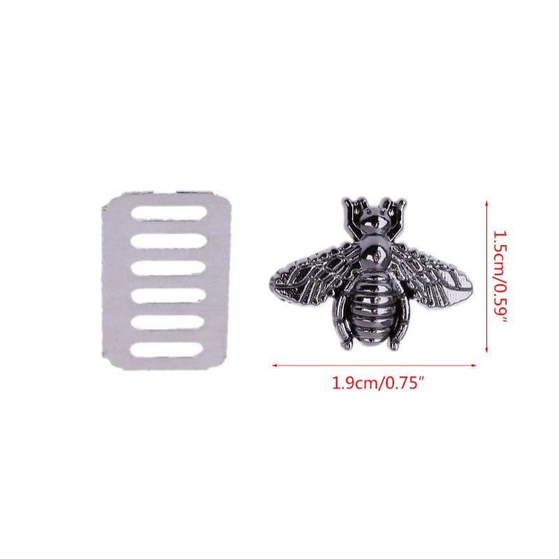 Phụ Kiện Trang Trí Túi Xách / Đeo Vai Hình Chú Ong Bằng Kim Loại Độc Đáo DIY