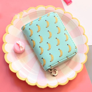 Bóp ví ngắn họa tiết trái chuối cute dễ thương ^^