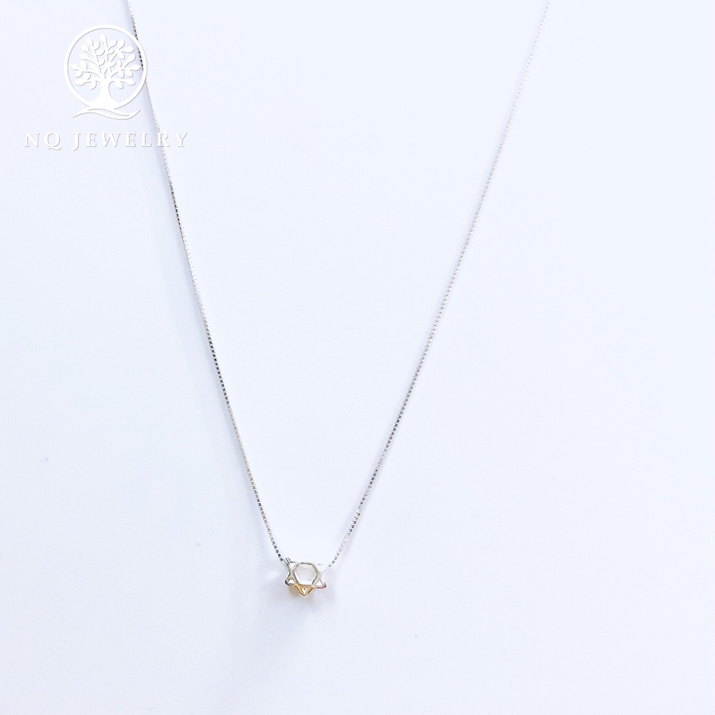 Dây chuyền bạc mặt ngôi sao 6 cánh - NQ Jewelry