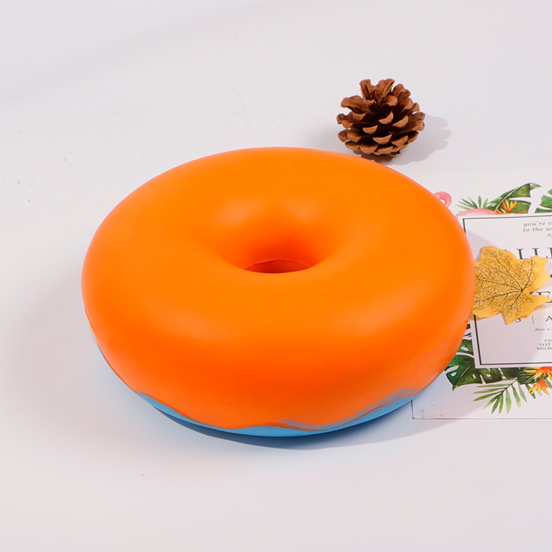 Squishy Bánh Donut Khổng Lồ Kích Thước 24cm Chậm Tăng Có Mùi Thơm Nhẹ Và Tặng Kèm Bao Bì